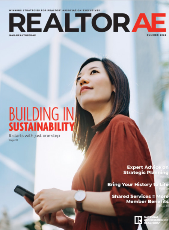 REALTOR® AE Magazine, Summer 2022 Issue Cover, Building in Sustainability